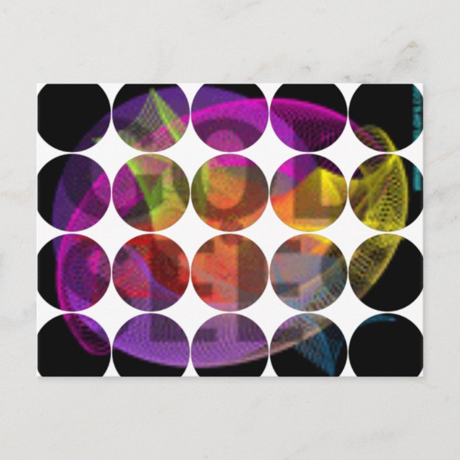 Carte postale photo circulaire (Devant)