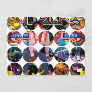 Carte postale photo circulaire