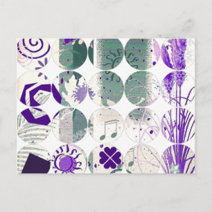 Carte postale photo circulaire