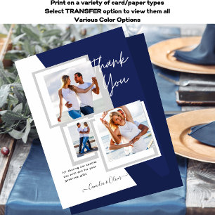 Carte Postale Photo Collage MERCI Mariage/bébé/diplômé/TOUT