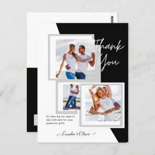 Carte Postale Photo Collage MERCI Mariage/bébé/diplômé/TOUT