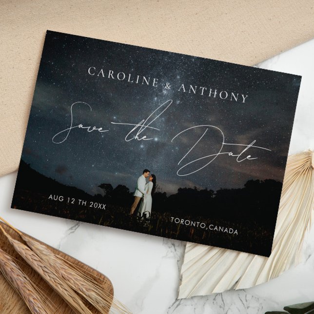 Carte Postale Photo Couleur d'eau violet foncé Noir Or magique (Créateur téléchargé)