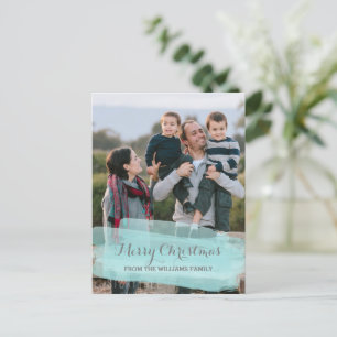 Carte postale photo couleur turquoise