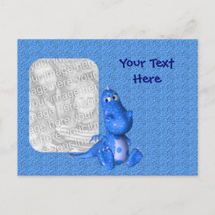 Carte postale photo Cute Blue Dragon
