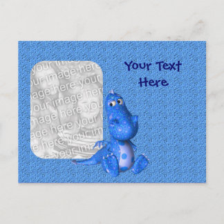 Carte postale photo Cute Blue Dragon