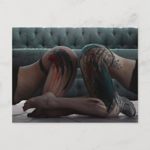 Carte postale photo Dames peintes