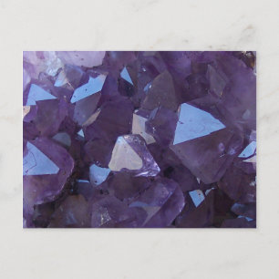Carte Postale Photo d'Améthyste à quartz violet brésilien