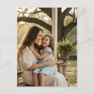 Carte Postale Photo d'amour mère fille cadeau fête des mères fam