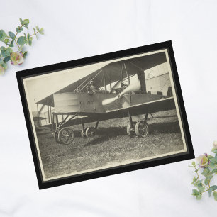 Carte Postale Photo d'avion vintage, Anniversaire de l'aviation 
