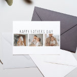 Carte Postale Photo de collection moderne et Fête des pères heur<br><div class="desc">Une photo de collage moderne peut faire un cadeau parfait pour la Fête des pères. Cette idée cadeau unique et créative implique de combiner différentes photos de vous et de votre père et de les organiser de manière visuellement attrayante. C'est une excellente façon de célébrer la vie de votre père...</div>
