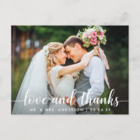 Photo de couple de mariage Merci Love Script Moder
