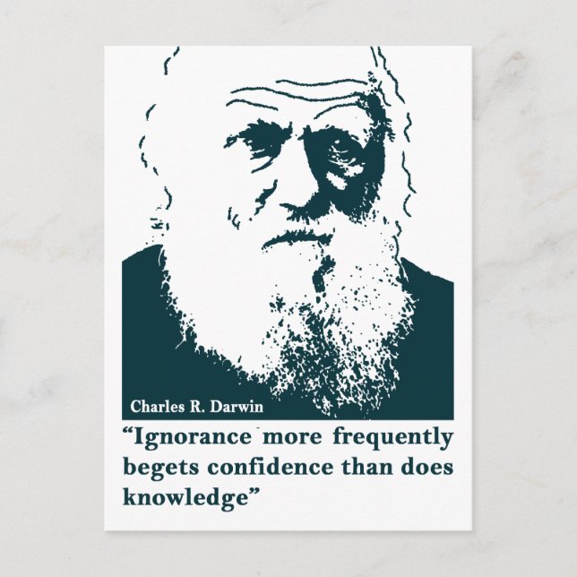Carte Postale Photo de Darwin et mentions. anglais (Devant)