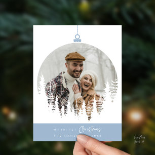 Carte Postale Photo de famille de Noël la plus joyeuse, superpos