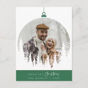 Carte Postale Photo de famille de Noël la plus joyeuse, superpos