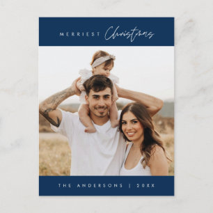 Carte Postale Photo de famille Noël le plus joyeux, Moderne Cosy