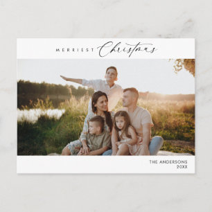 Carte Postale Photo de famille Noël le plus joyeux, Romance d'hi