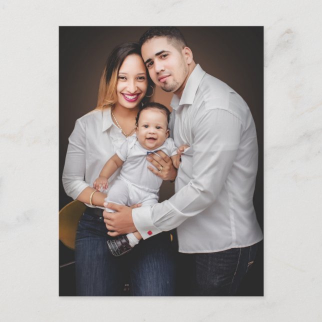 Carte Postale Photo de famille personnalisée sur mesure (Devant)