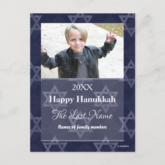 Carte postale photo de Hanukkah joyeux - HAMbWG (Devant)