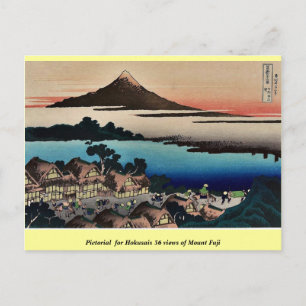 Carte Postale Photo de Hokusais 36 vues du Mont Fuji