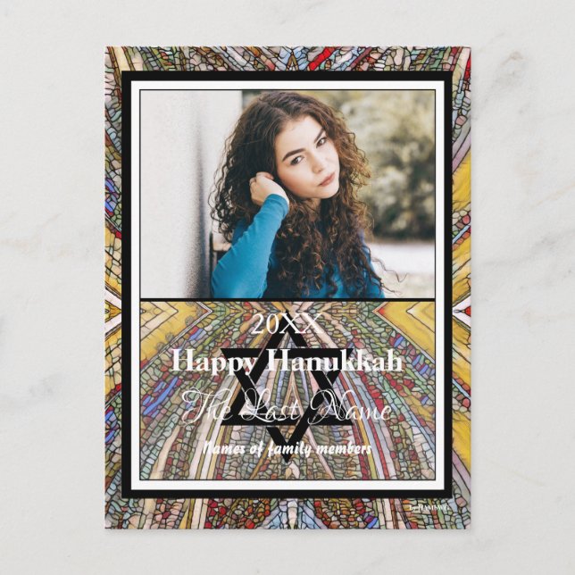 Carte postale photo de Joyeux Hanukkah - HAMbWG (Devant)