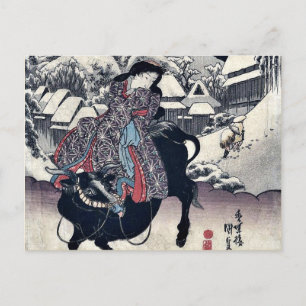 Carte Postale Photo de Kanbara par Utagawa, Toyokuni Ukiyoe