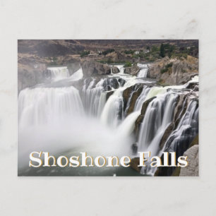 Carte Postale Photo de la cascade de Shoshone Falls avec longue 
