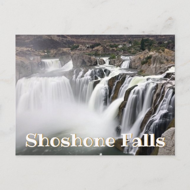 Carte Postale Photo de la cascade Shoshone Falls avec longue exp (Devant)