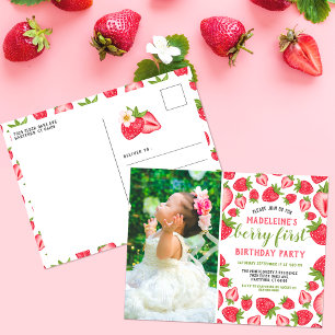 Carte Postale Photo de la fête du 1er anniversaire de Berry Firs