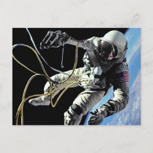 Carte Postale Photo de la première sortie dans l'espace d'un ast
