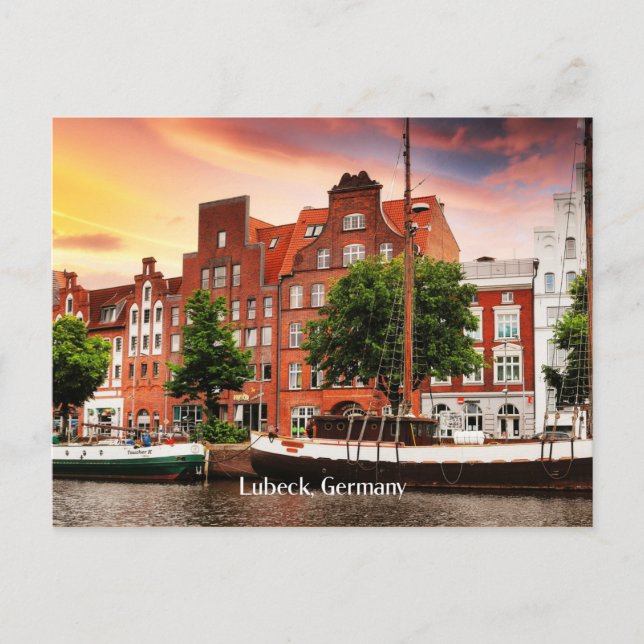 Carte Postale Photo de la ville de Lubeck Allemagne (Devant)