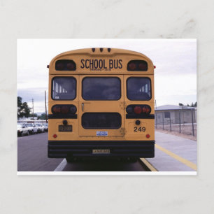 Carte Postale Photo de l'autobus scolaire