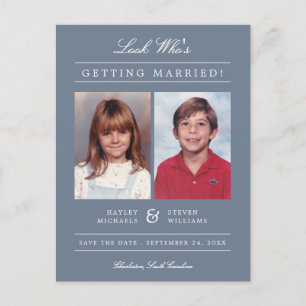 Carte Postale Photo de l'enfant Enregistrer la date   Dusty