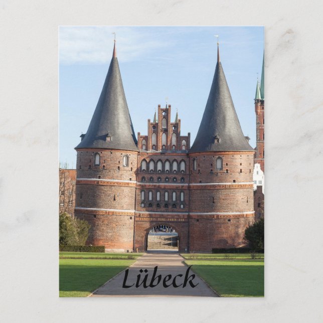 Carte Postale Photo de Lübeck Holstentor Gate (Devant)