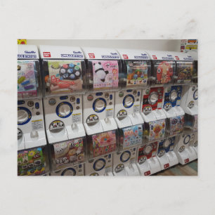 Carte Postale Photo de Machiness de pièce de monnaie de capsule