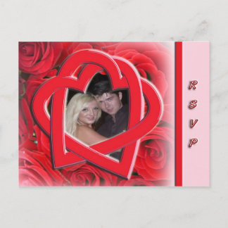 Carte postale photo de mariage RSVP