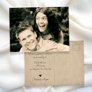 Carte Postale Photo de mariage vintage