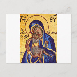 Carte Postale Photo de mosaïque Jésus et Marie