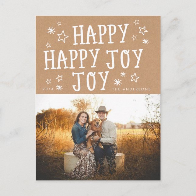 Carte postale photo de Noël de Joyeux Joyeux (Devant)