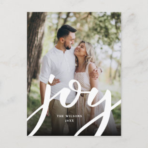 Carte Postale Photo de Noël simple Joie