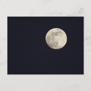Carte postale photo de pleine lune