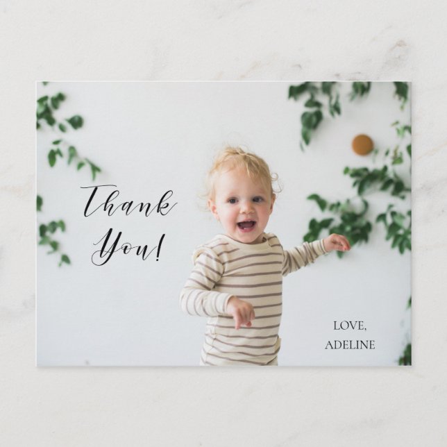 Carte postale photo de remerciement d'anniversaire (Devant)