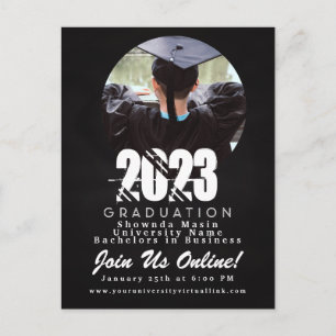 Carte Postale Photo de remise de diplômes 2023 sur tableau craie