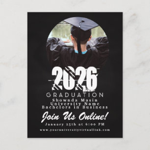 Carte Postale Photo de remise des diplômes 2026 sur tableau crai