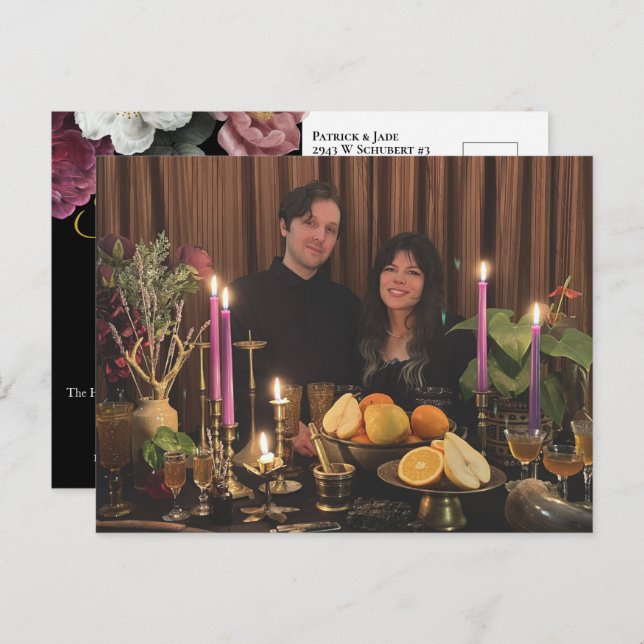 Carte postale photo de roses en fleurs (Devant / Derrière)