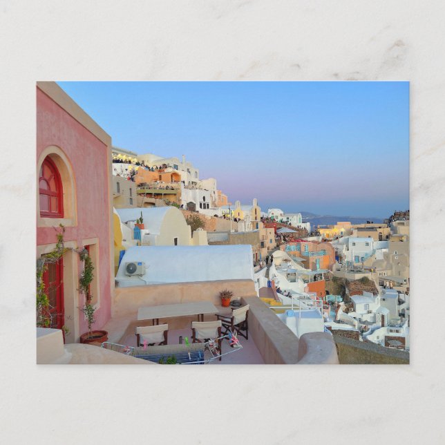 Carte Postale Photo de Santorin Grèce (Devant)