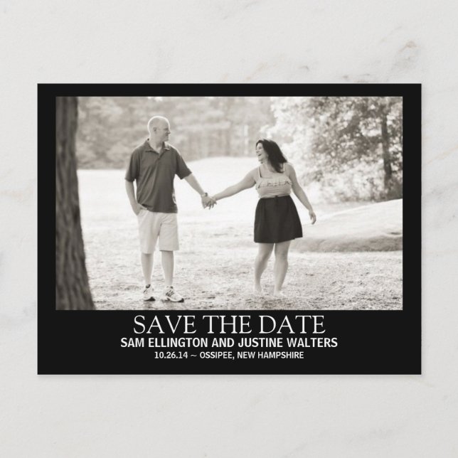 Carte postale photo de style affiche moderne (Devant)