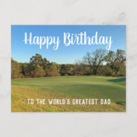 Photo de terrain de golf Joyeux anniversaire papa 
