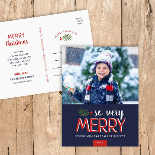 Carte postale photo de très Joyeux vacances