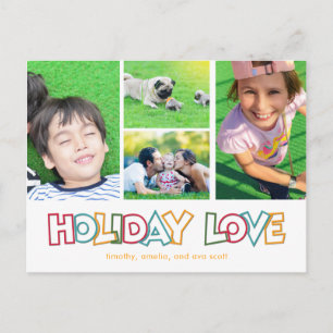 Carte postale photo de vacances amoureuses joyeuse