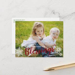 Carte postale photo de vacances pour compter nos b